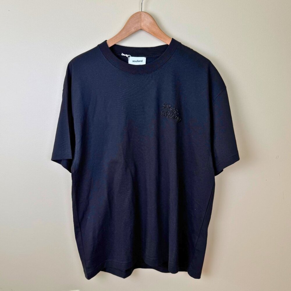 ✨ Soulland Black Beaded  T-Shirt | L/XL | Unisex - Sale